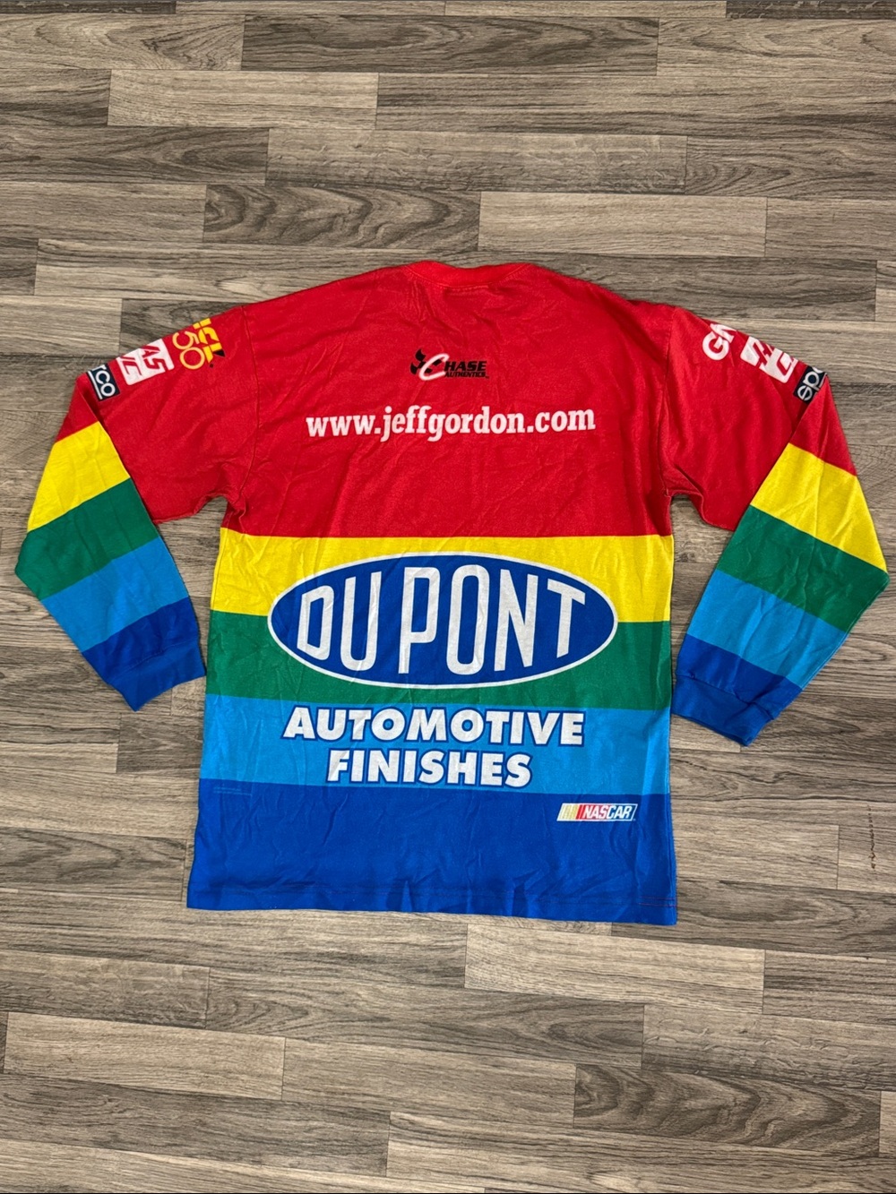 Vintage 90’s Chase Authentics Jeff Gordon NASCAR long sleeve shirt men’s sz L - Picture 8 of 15